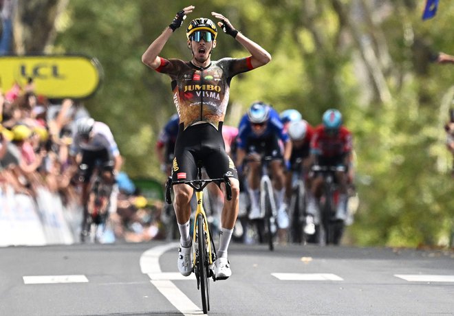 Christophe Laporte je slavil prvo francosko zmago na letošnjem Touru. FOTO: Marco Bertorello/AFP
