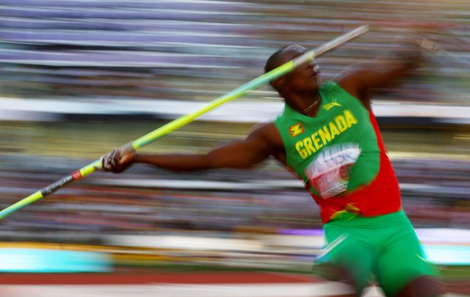 Anderson Peters je kopje vrgel prek 90 metrov. FOTO: Brian Snyder/Reuters
