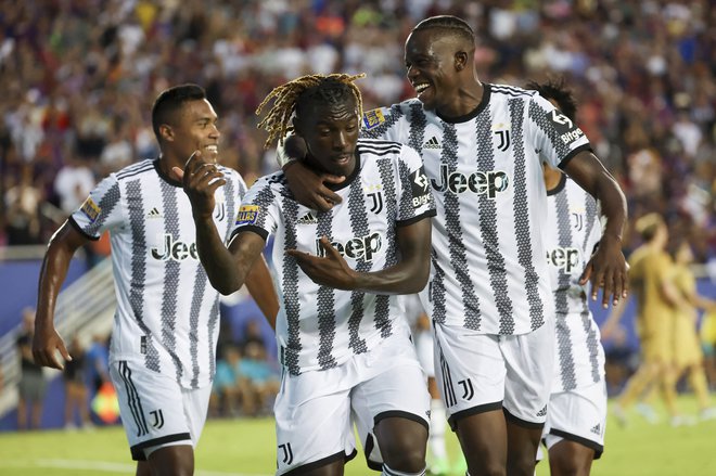 Moise Kean je bil glavni mož Juventusa. FOTO: Kevin Jairaj/USA Today Sports
