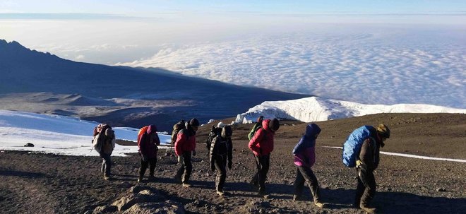 Pot na Kilimanjaro - belo goro.&nbsp;&nbsp;FOTO: Janez Mihovec&nbsp;
