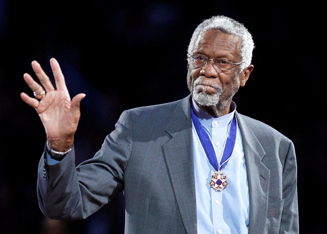 Bill Russell je od od največjih imen v zgodovini košarke. FOTO: Danny Moloshok/Reuters
