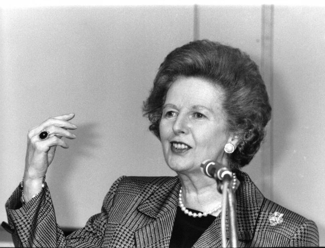 Sinonim in referenčna oseba za neoliberalizem je Margaret Thatcher, ki je leta 1980 izrekla znamenito trditev: &raquo;Ne obstaja nič takega, kot je družba.&laquo; FOTO:&nbsp;Shutterstock
