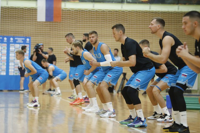 Slovenski reprezentanti se trudijo na treningih in se veselijo prvih tekem. FOTO: Leon Vidic/Delo
