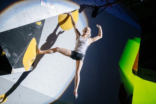 Janja Garnbret je razred zase v športnem plezanju. FOTO:&nbsp;Suguru Saito
