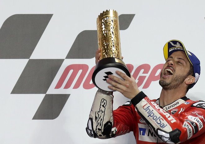 Andrea Dovizioso je trikratni podprvak elitnega razreda motoGP. FOTO: Ibrahim Al Omari/Reuters

