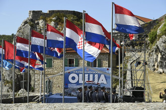 Knin je tradicionalno mesto osrednje spominske proslave ob obletnici akcije Oluja/Nevihta FOTO: Nikša Stipaničev/Cropix
