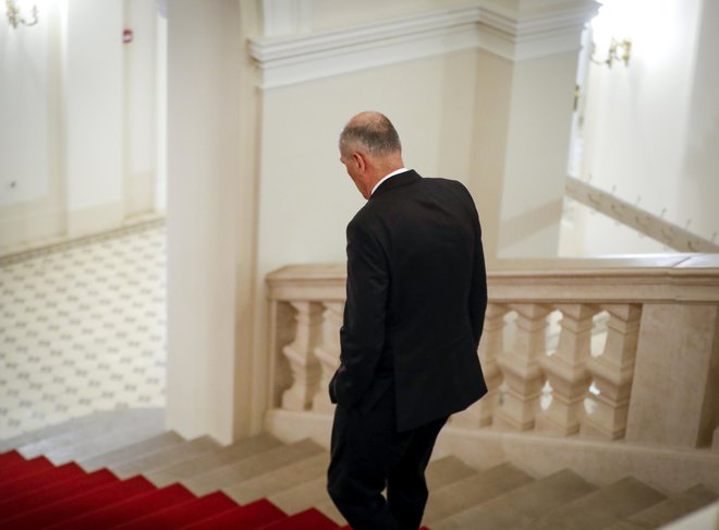 Janša se je na sodbo pritožil, a s pritožbo torej ni uspel, s čimer je sodba postala pravnomočna. FOTO: Matej Družnik/Delo
