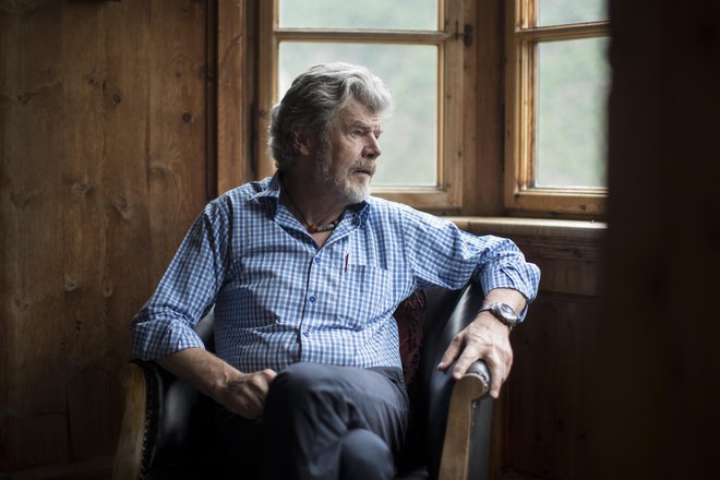 Reinhold Messner 4. septembra prihaja v ljubljanski Cankarjev dom na tridnevno gostovanje. FOTO: Jure Eržen/Delo
