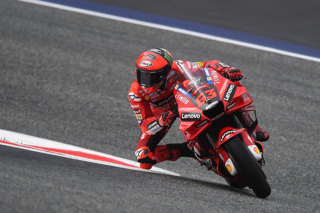 Francesco Bagnaia je v najboljši formi pred VN Avstrije. FOTO:&nbsp;Vladimir Simicek/AFP
