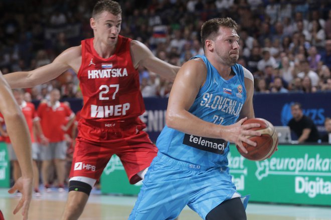 Luka Dončić je bil zvezda večera v Celju. FOTO: Voranc Vogel
