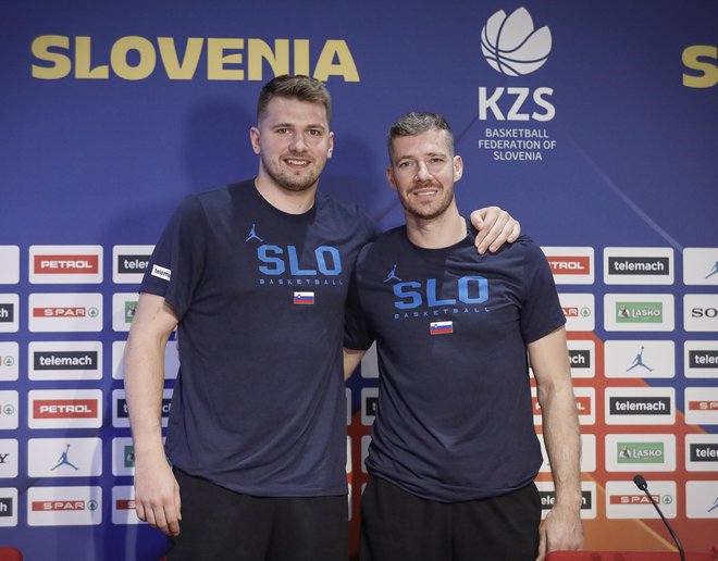 Glavna zvezdnika slovenske reprezentance sta nedvomno Luka Dončić in Goran Dragič. FOTO:&nbsp;Jože Suhadolnik
