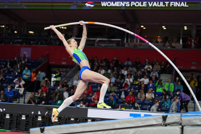 Tina Šutej v akciji. FOTO: Aleksandra Szmigiel/Reuters
