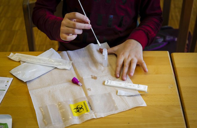 Odlok med drugim določa, da upravičenci teste pridobijo v lekarni ob predložitvi kartice zdravstvenega zavarovanja. FOTO: Matej Družnik/Delo
