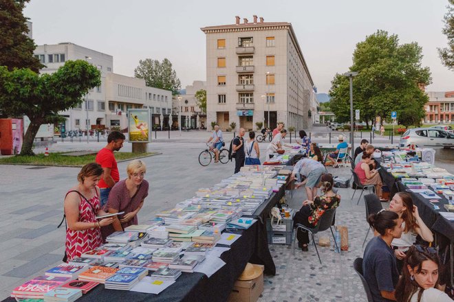 Letos se je knjižni sejem Mesta knjig preselil na novo lokacijo. FOTO: Rebeka Bernetič
