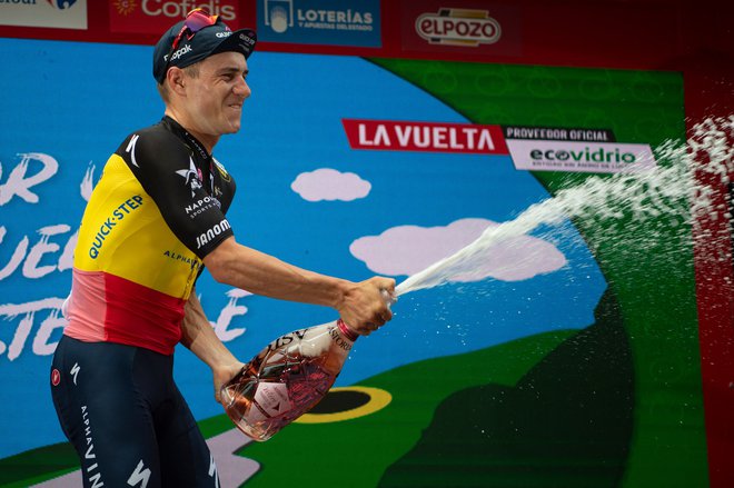 Remco Evenepoel se zdi nepremagljiv, ampak ... FOTO: Jorge Guerrero/AFP
