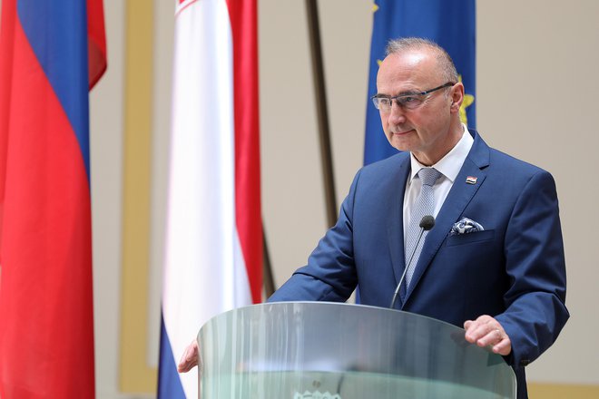 Predsednik Zoran Milanović o zunanjem ministru Gordanu Grliću Radmanu (na fotografiji) nima dobrega mnenja. FOTO: Ranko Šuvar/Cropix
