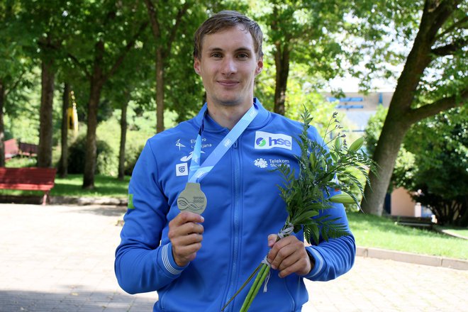 Martin Srabotnik je med vsemi slovenskimi kajakaši končal najvišje. FOTO: Nina Jelenc/kzs
