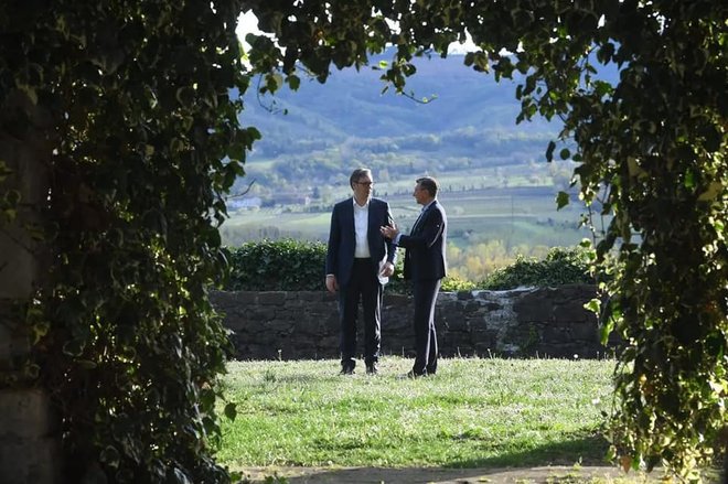 Srbski predsednik Vučić je poslal jasno sporočilo predsedniku Pahorju, naj da roke stran od Zahodnega Balkana, ocenjuje Zijad Bećirović. FOTO: Fb
