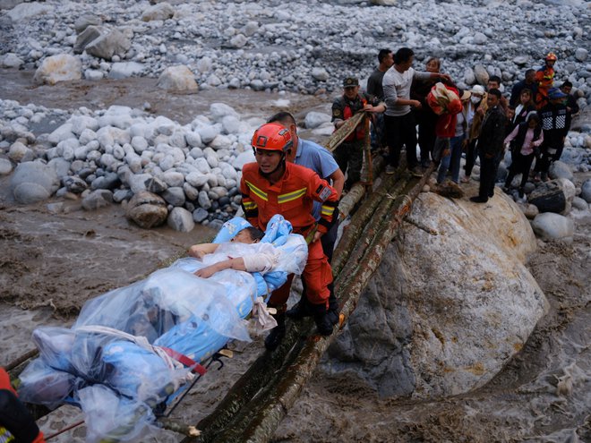 Kitajsko je streslo. FOTO: China Daily via Reuters
