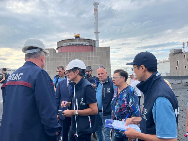 Misija mednarodnih inšpektorjev je ugotovila, da so razmere v zaporoški jedrski elektrarni nevzdržne. FOTO: IAEA via Reuters
