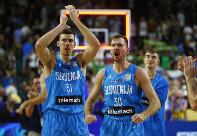 V zadnjem delu so Nemci poskušali na silo, vendar niso bili natančni, saj so Slovenci garali v obrambi. FOTO: Thilo Schmuelgen/Reuters
