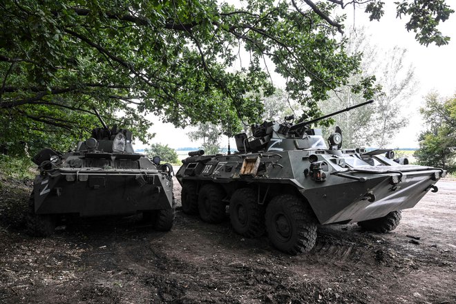 Ukrajinske sile so sporočile, da so vstopile v mesto Kupjansk. FOTO: AFP/Juan Barreto
