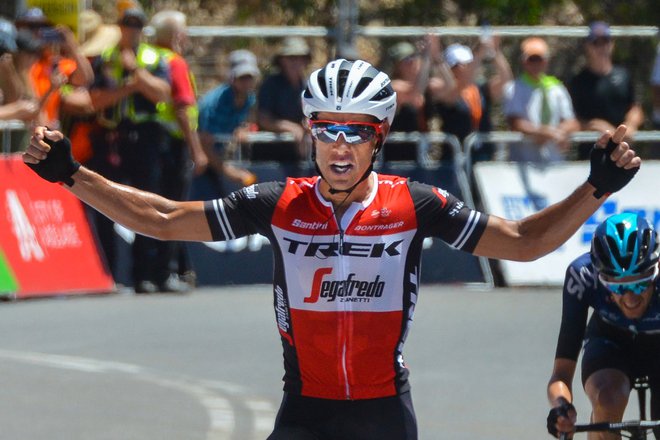 Richie Porte po koncu preizkušnje v Adelajdi januarja 2019.&nbsp;FOTO: Brenton Edwards/AFP
