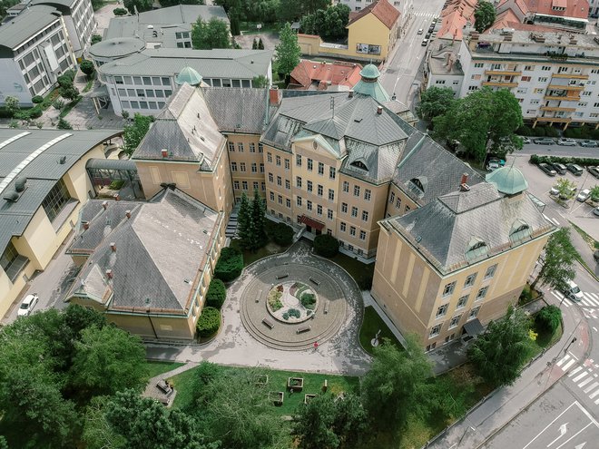 Poslopje Gimnazije Celje - Center je največja ohranjena in edina javna secesijska zgradba v Celju. FOTO: Robert Valenti
