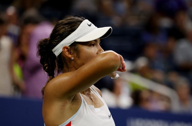 Emma Raducanu se je že poslovila s turnirja v Portorožu. FOTO: Shannon Stapleton/Reuters
