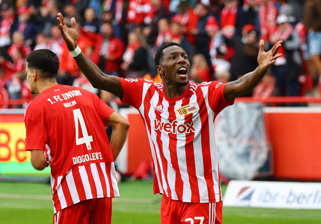 Union Berlin je premagal tudi Wolfsburg. FOTO: Fabrizio Bensch/ Reuters
