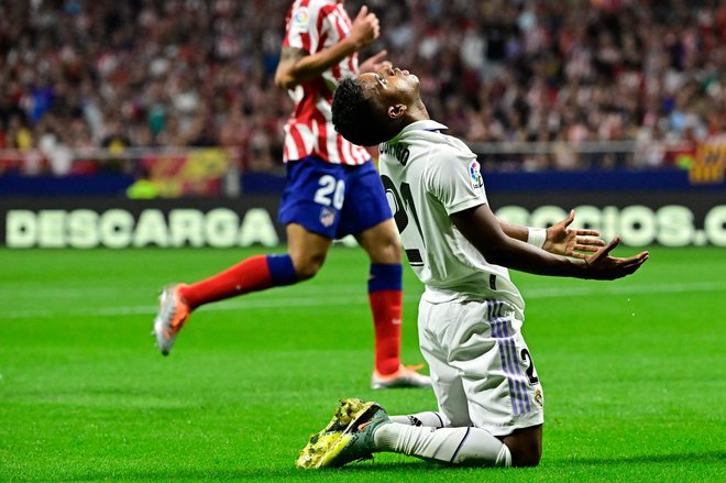 Rodrygo je dosegel prvi gol za Real. FOTO: Javier Soriano/AFP
