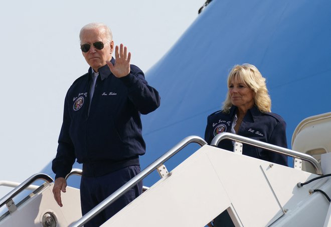 Ameriški predsednik Joe Biden je Rusiji v primeru uporabe taktičnega jedrskega in kemičnega orožja zagrozil s &raquo;posledičnim&laquo; odgovorom. Foto Kevin Lamarque/Reuters
