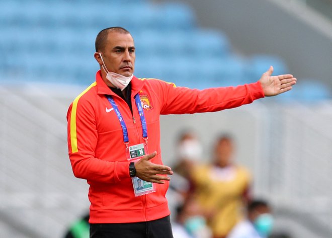 Fabio Cannavaro (na fotografiji) je septembra lani zapustil klop najtrofejnejšega kitajskega kluba Guangzhou Evergrande. FOTO: Ibraheem Al Omari/Reuters
