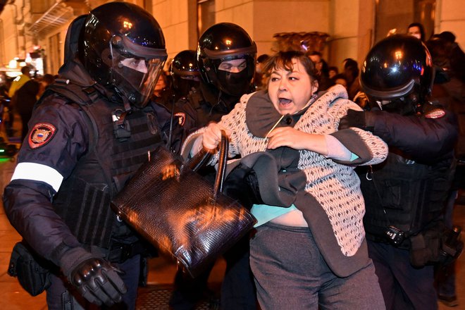 Nočejo vsi Rusi vojne. FOTO:&nbsp;Alexander Nemenov/AFP
