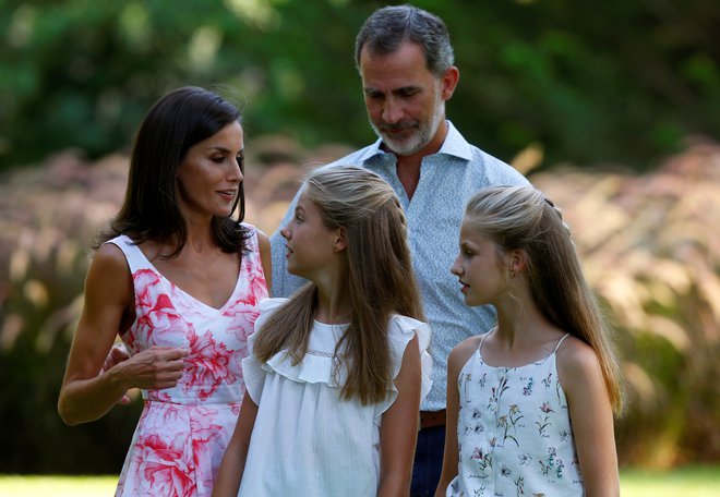Španska kraljeva družina med poletnim oddihom na Majorki leta 2019 FOTO: Enrique Calvo/Reuters
