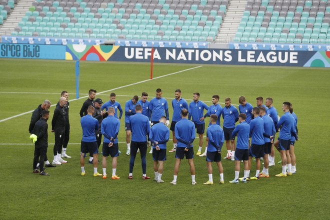 Slovenski nogometaši bodo sprejeli najmočnejši izziv v tej sezoni lige narodov. FOTO: Leon Vidic
