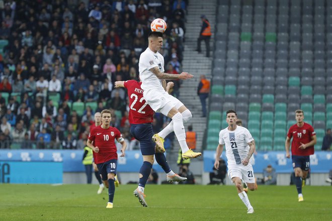 Slovenski nogometaši so v izjemno pomembni tekmi premagali Norveško. FOTO: Leon Vidic/Delo
