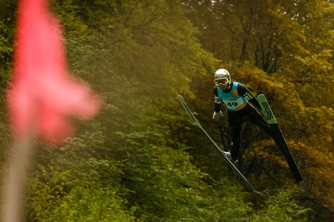 Med moškimi je znova zmagal Anže Lanišek. FOTO: Črt Piksi/Delo
