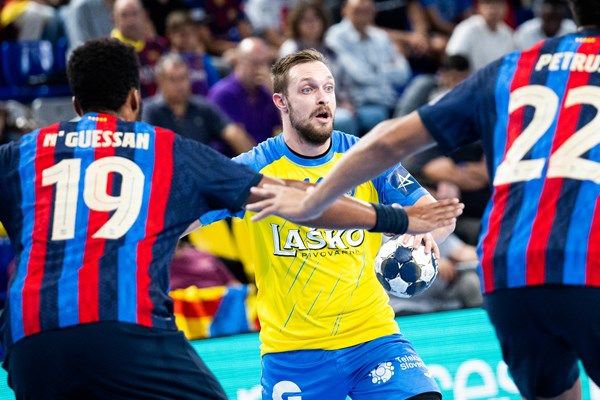 Gal Marguč je v Barceloni dosegel šest golov. FOTO: EHF
