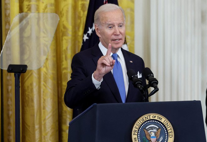 Predsednik Joe Biden je opozoril, da bodo ZDA vedno upoštevale le mednarodno priznane meje. Foto Jonathan Ernst/Reuters
