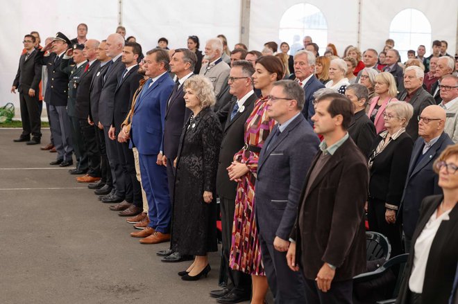 Osrednja slovesnost ob 100. obletnici priključitve Libelič k matični domovini. Foto Nebojša Tejić/STA
