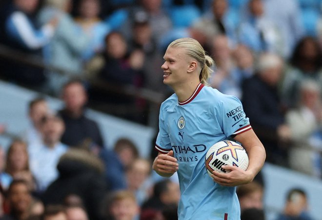 Erling Haaland je povsem navdušil lastnike Manchester Cityja. FOTO: Carl Recine/Reuters
