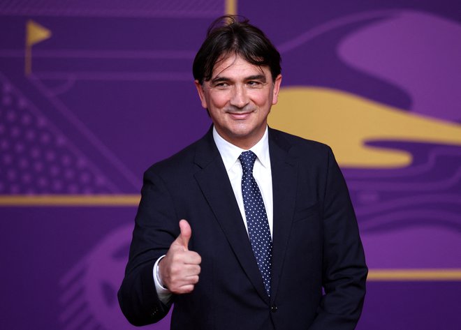 Zlatko Dalić v Dohi, kjer je aprila potekal žreb skupinskega dela letošnjega mundiala. FOTO: Carl Recine/Reuters
