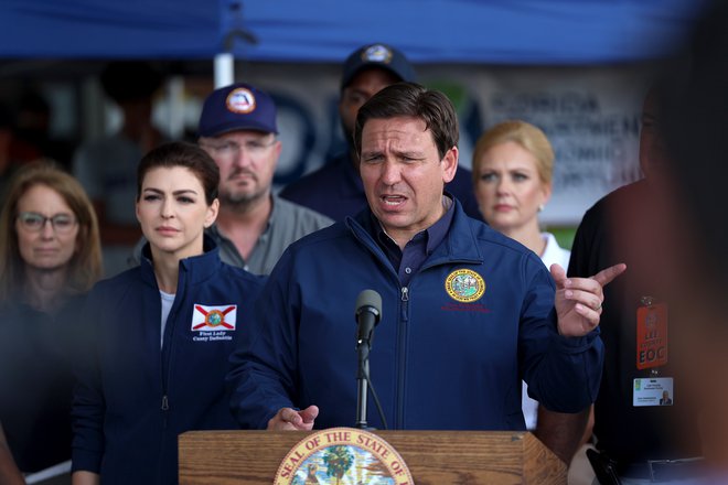 Floridski guverner Ron DeSantis še ne pleše na zveznem političnem odru, a morda ni daleč od tega. Foto Joe Raedle/AFP
