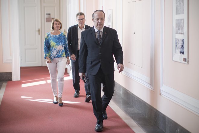 Branko Grims je število zbranih podpisov označil za prelomen trenutek. FOTO: Jure Eržen/Delo
