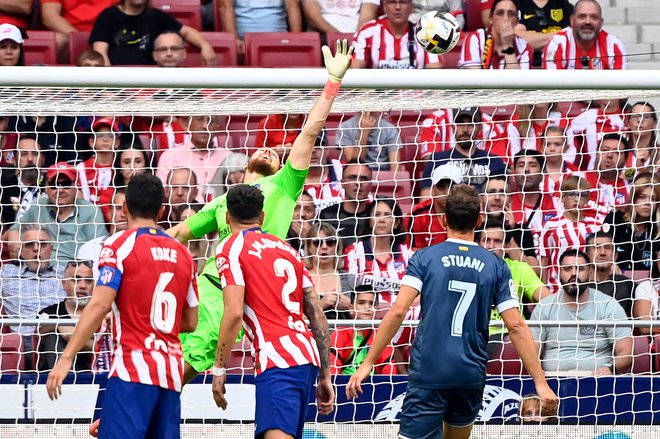 Atleticov Jan Oblak je proti Gironi odlično branil. FOTO: Pierre-Philippe Marcou/AFP
