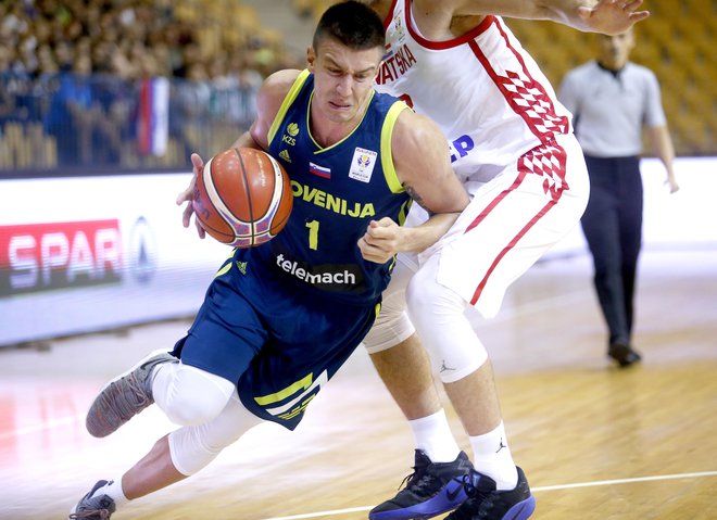 Nekdanji košarkarski reprezentant Matic Rebec je zaradi težav z zdravjem v moštvu Cedevita Olimpija dobil priložnost za vrnitev v resnejši igralni ritem.. FOTO: Roman Šipić
