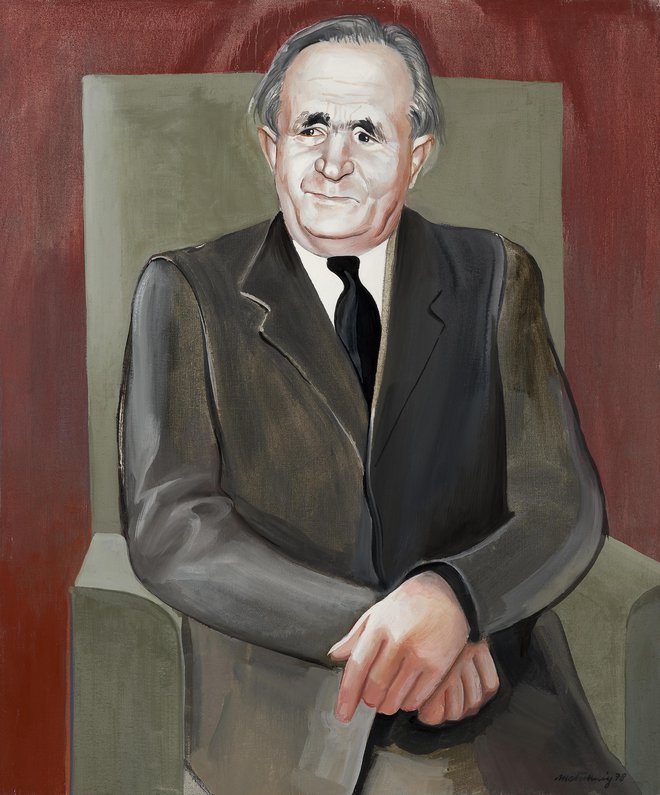 Franz Yang-Močnik: Portret predsednika provincialnega parlamenta Ökonomierat Josefa Wallnerja​ (1978). FOTO: Arhiv Neue Galerie Graz
