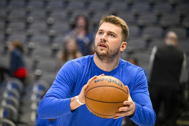 Luka Dončić bo tudi v tej sezoni meril visoko v ligi NBA. FOTO: Jerome Miron/Usa Today Sports
