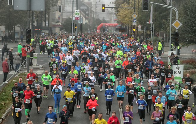 Prizor z lanskega ljubljanskega maratona. FOTO: Blaž Samec
